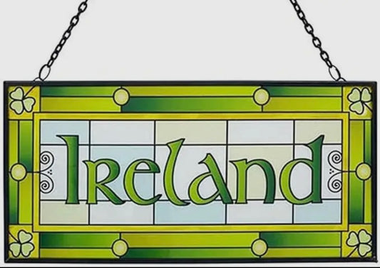 Ireland Stained Glass Window Hanging