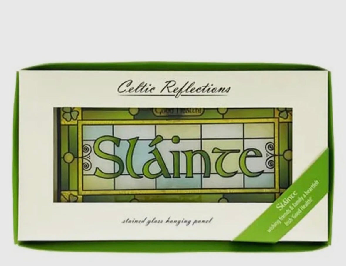 Sláinte Stained Glass Panel